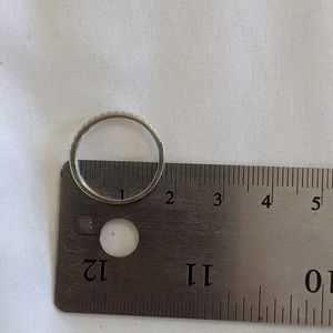 Diamond and white gold ring